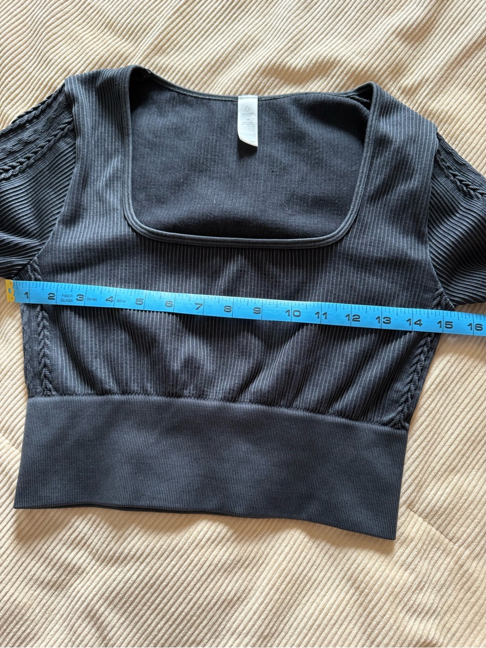 OFFLINE by Aerie Seamless Ribbed Long Sleeve Crop Top Large - Picture 11 of 13